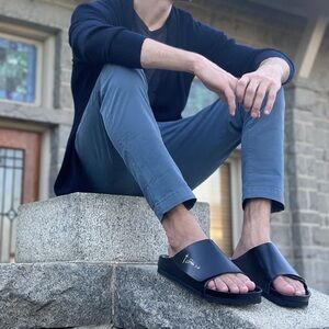 Men’s Revival Slides Sandals John 3:16 Christian Easter Cross Men’s 10 1/2